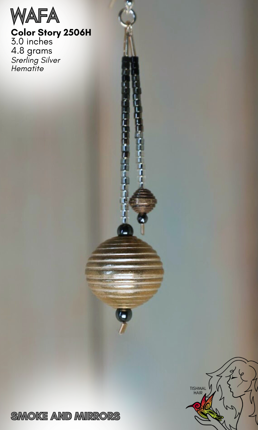 Smoke and Mirrors Wafa Earrings 2506H