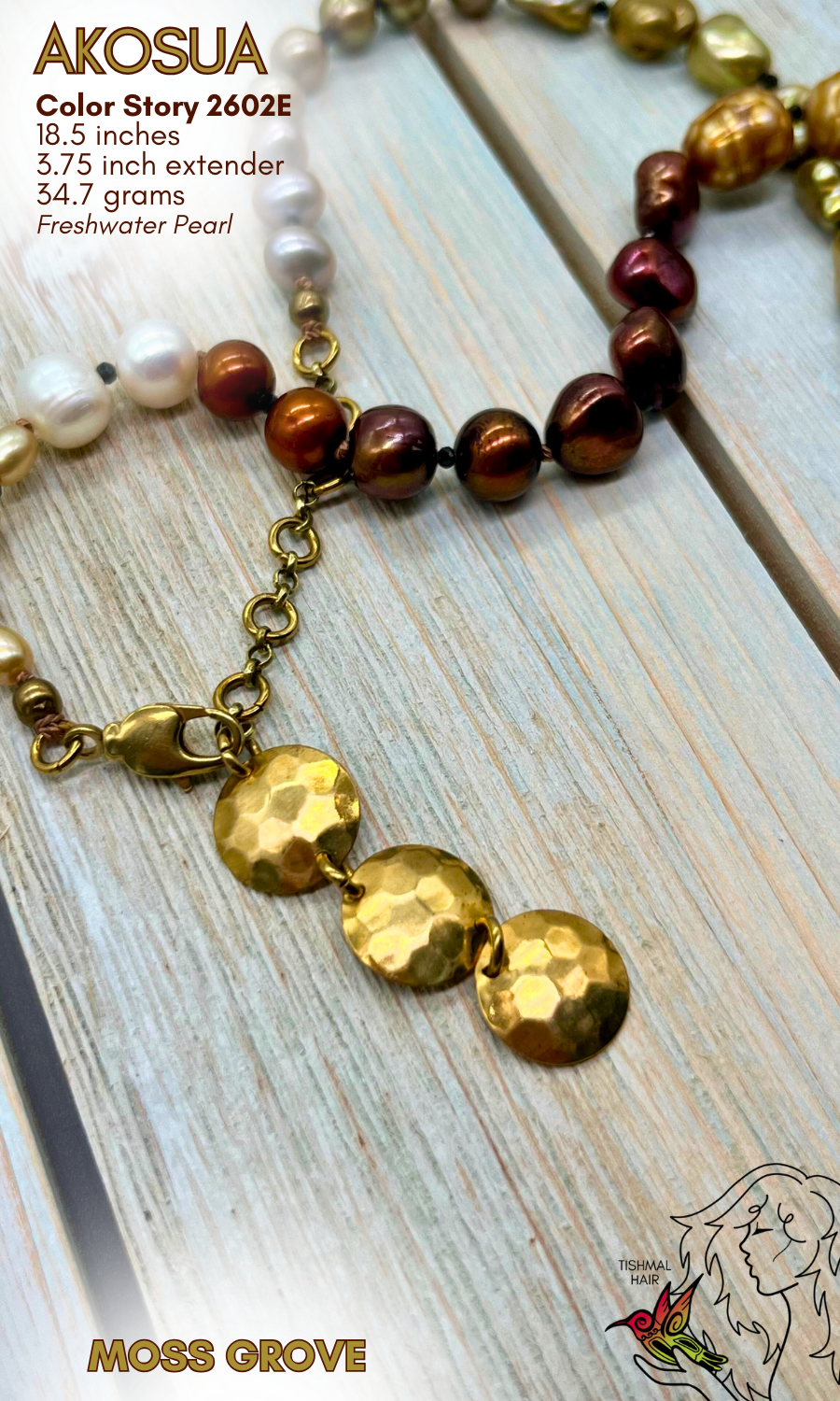 Moss Grove Akousa Necklace 2602E