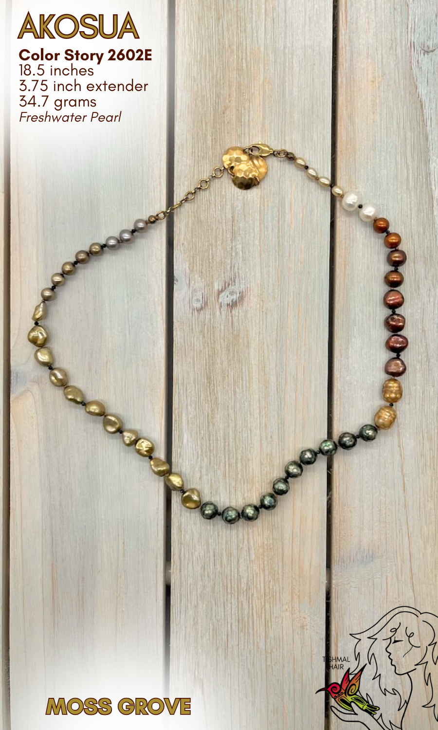 Moss Grove Akousa Necklace 2602E