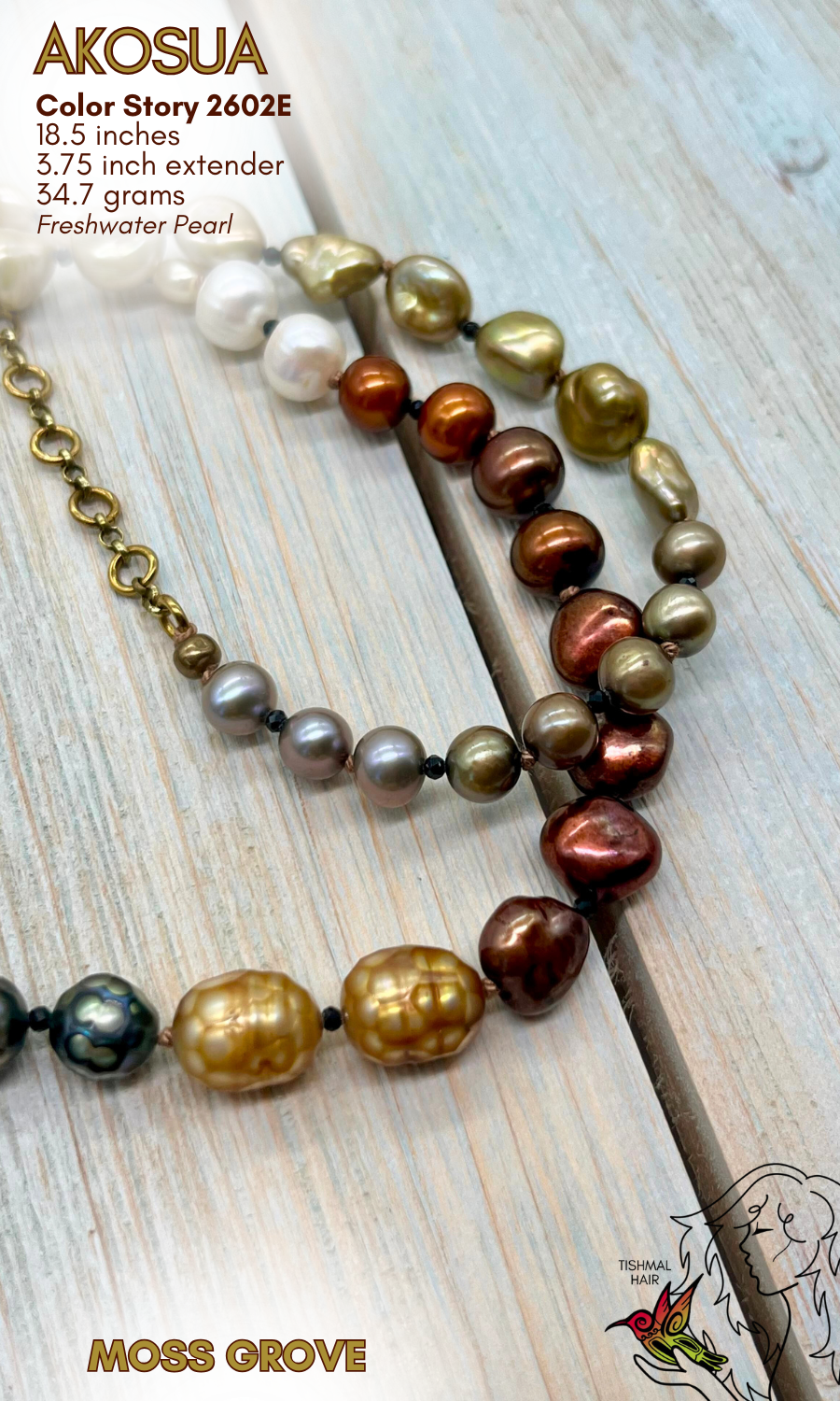 Moss Grove Akousa Necklace 2602E