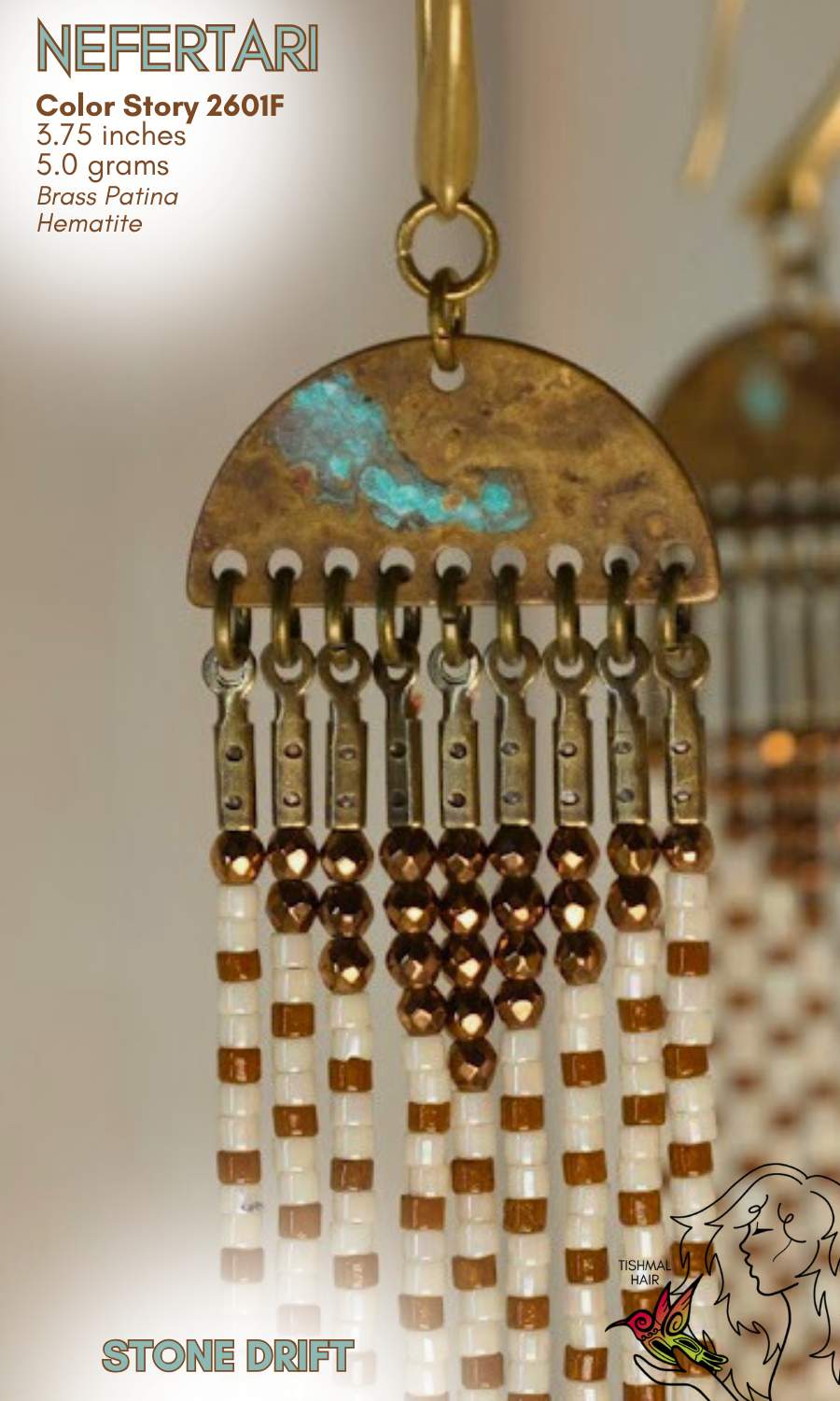 Stone Drift Nefertari Earrings 2601F