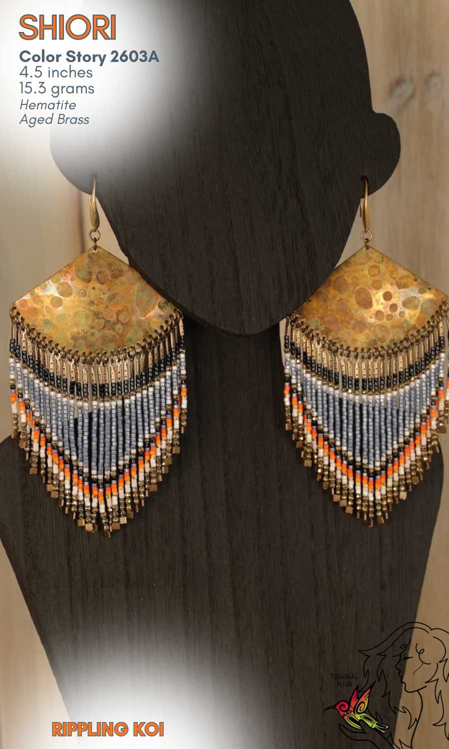 Rippling Koi Shiori Earrings 2603A