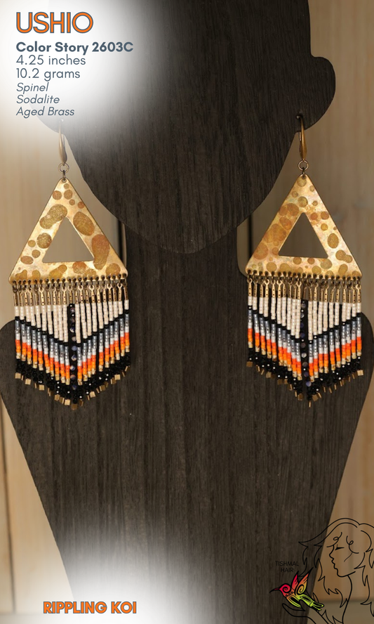 Rippling Koi Ushio Earrings 2603C