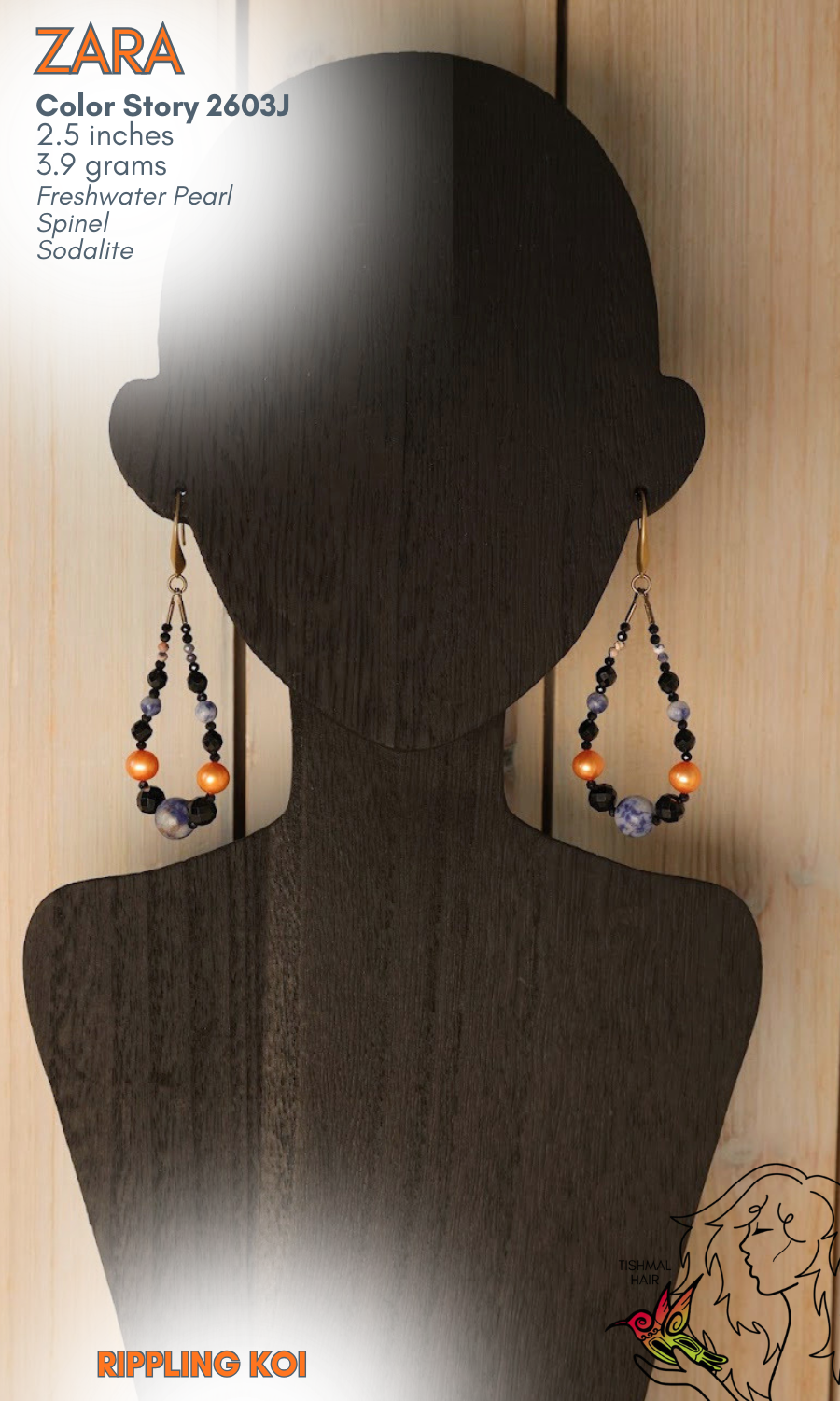 Rippling Koi Zara Earrings 2603J