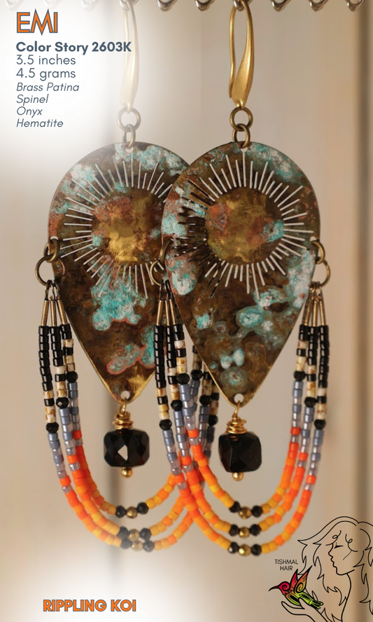 Rippling Koi Emi Earrings 2603K