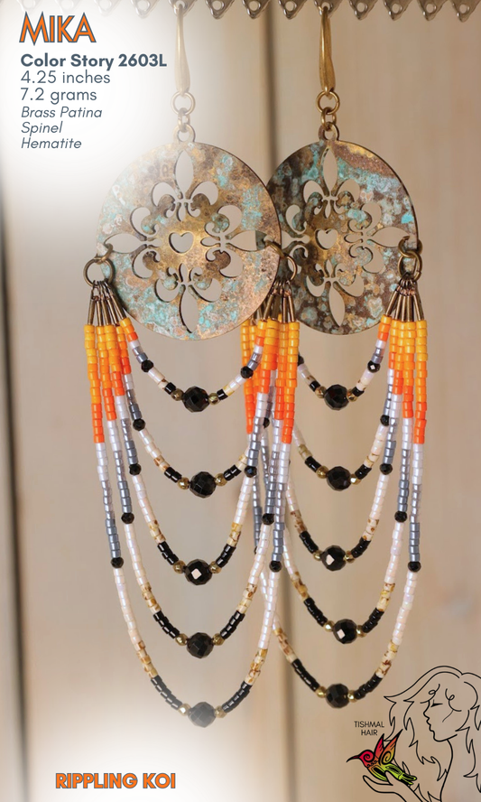 Rippling Koi Mika Earrings 2603L