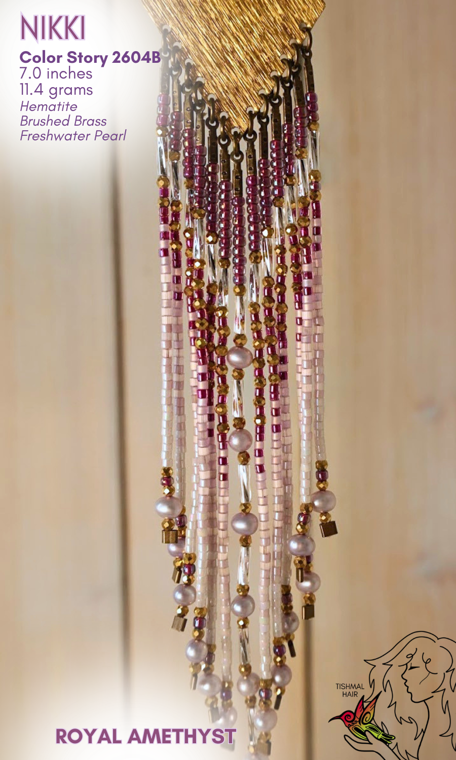 Royal Amethyst Nikki Earrings 2604B
