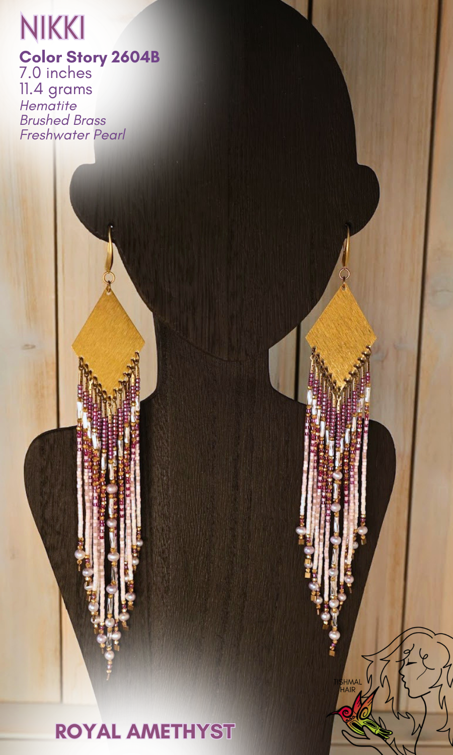 Royal Amethyst Nikki Earrings 2604B