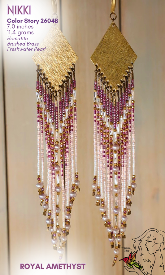 Royal Amethyst Nikki Earrings 2604B