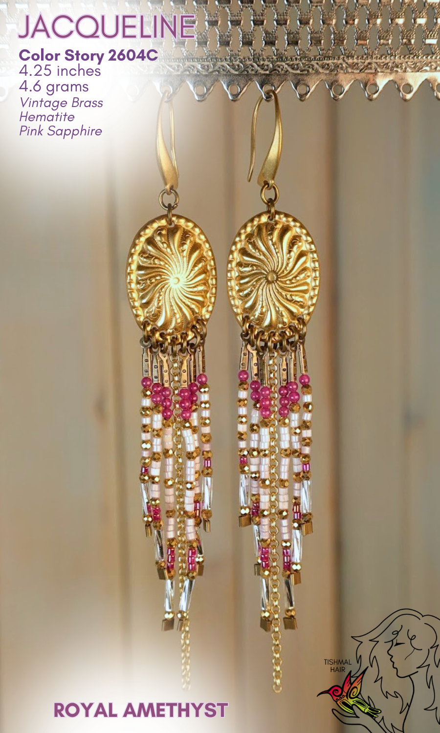 Royal Amethyst Jacqueline Earrings 2604C