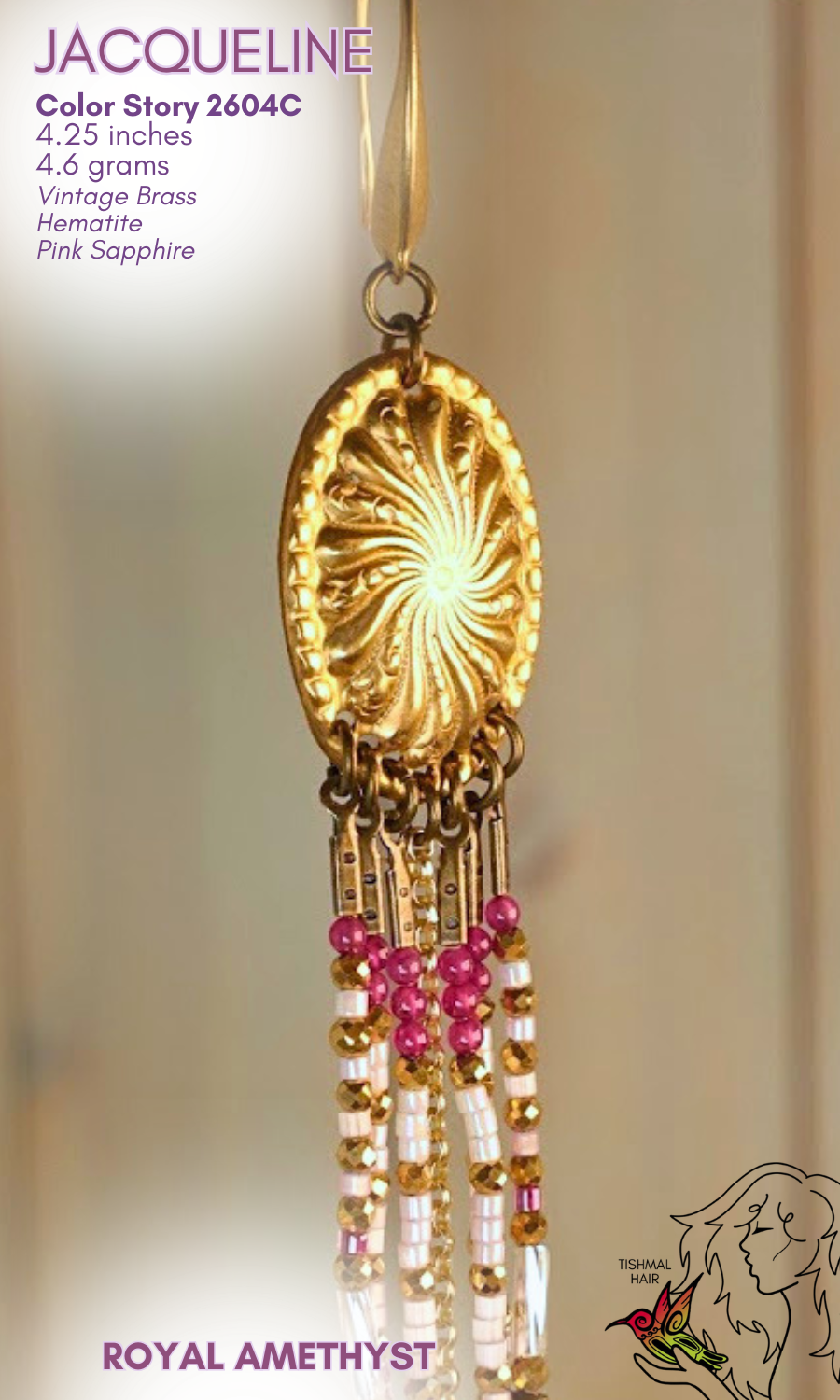 Royal Amethyst Jacqueline Earrings 2604C