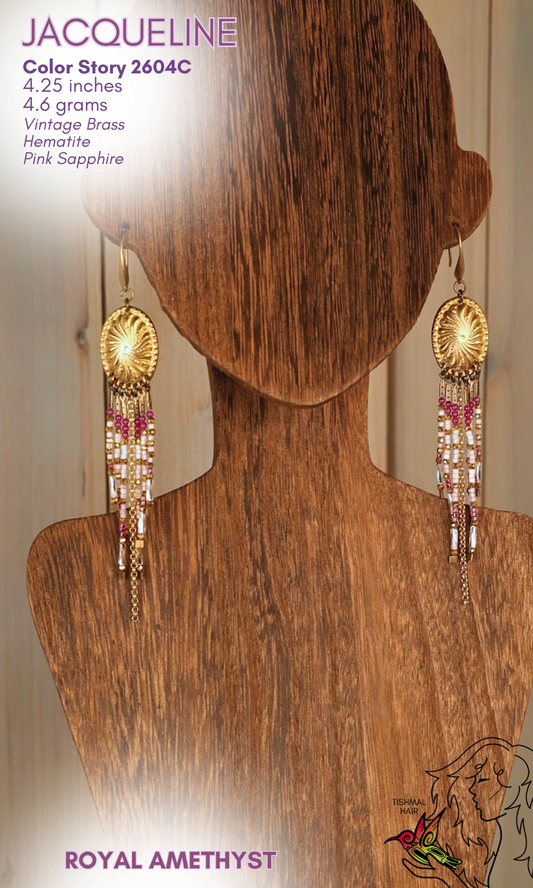 Royal Amethyst Jacqueline Earrings 2604C