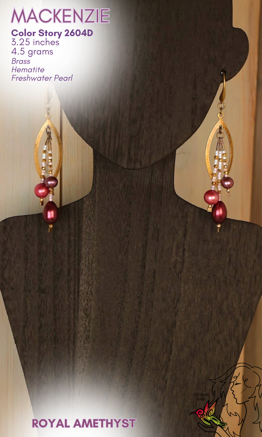 Royal Amethyst Mackenzie Earrings 2604D