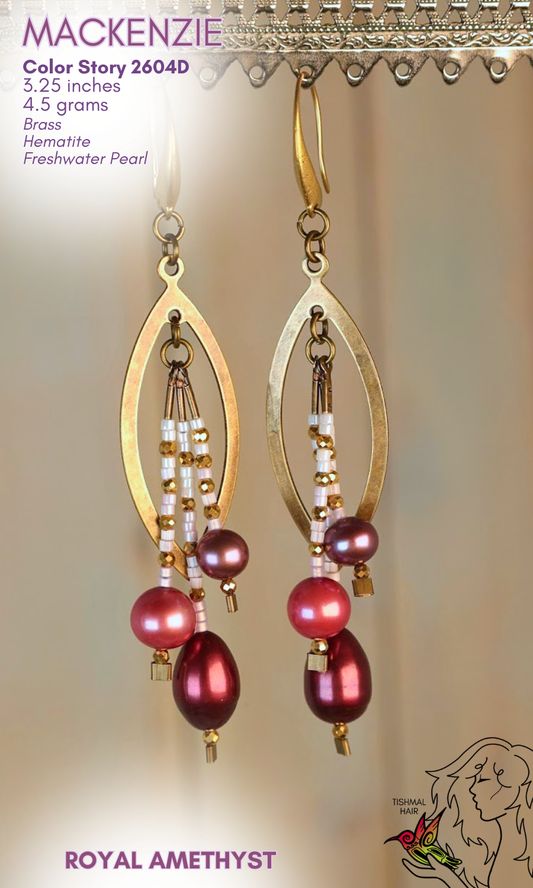 Royal Amethyst Mackenzie Earrings 2604D