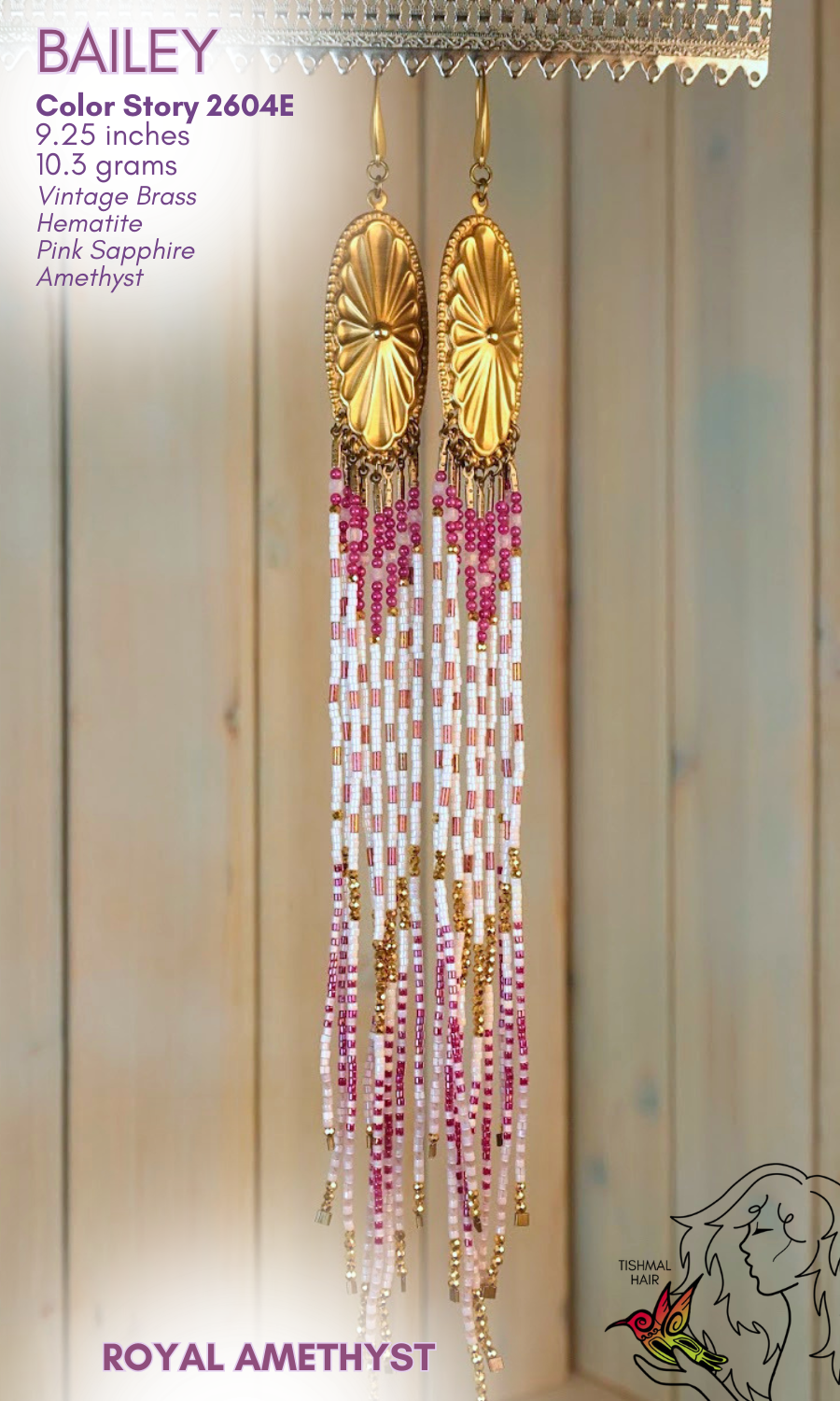 Royal Amethyst Bailey Earrings 2604E
