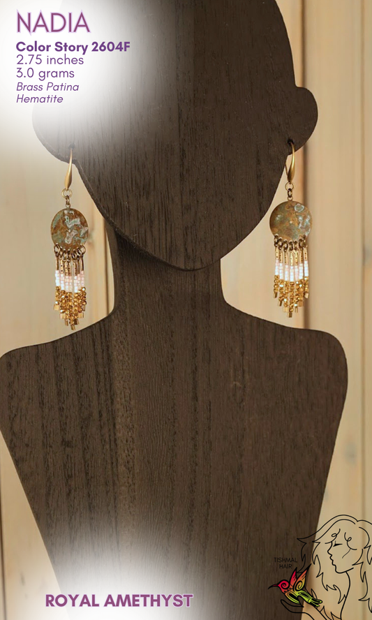 Royal Amethyst Nadia Earrings 2604F