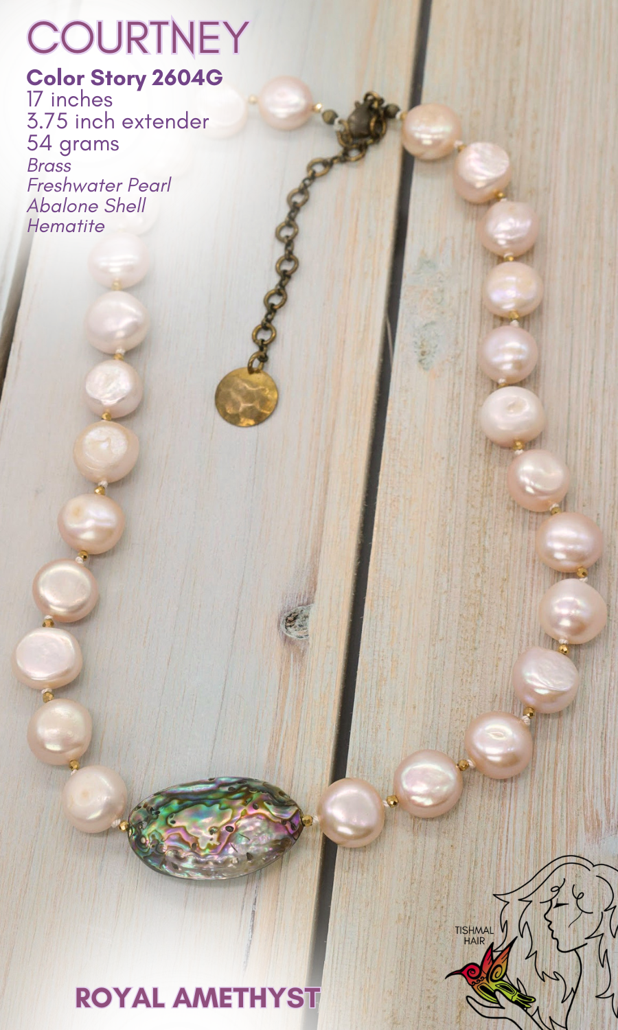 Royal Amethyst Courtney Necklace 2604G