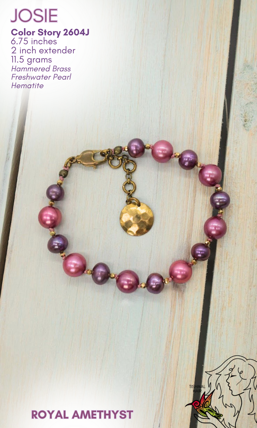 Royal Amethyst Josie Bracelet 2604J
