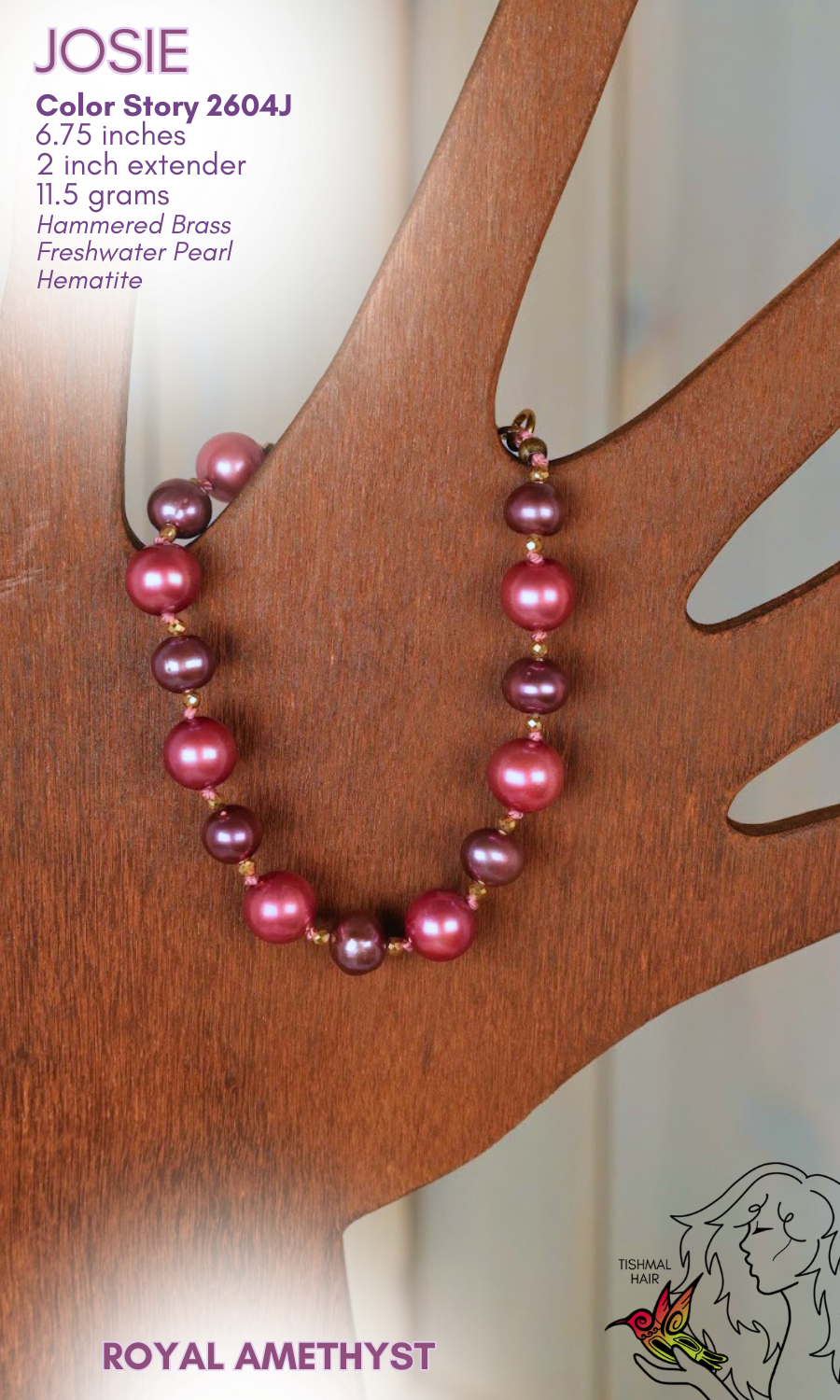 Royal Amethyst Josie Bracelet 2604J