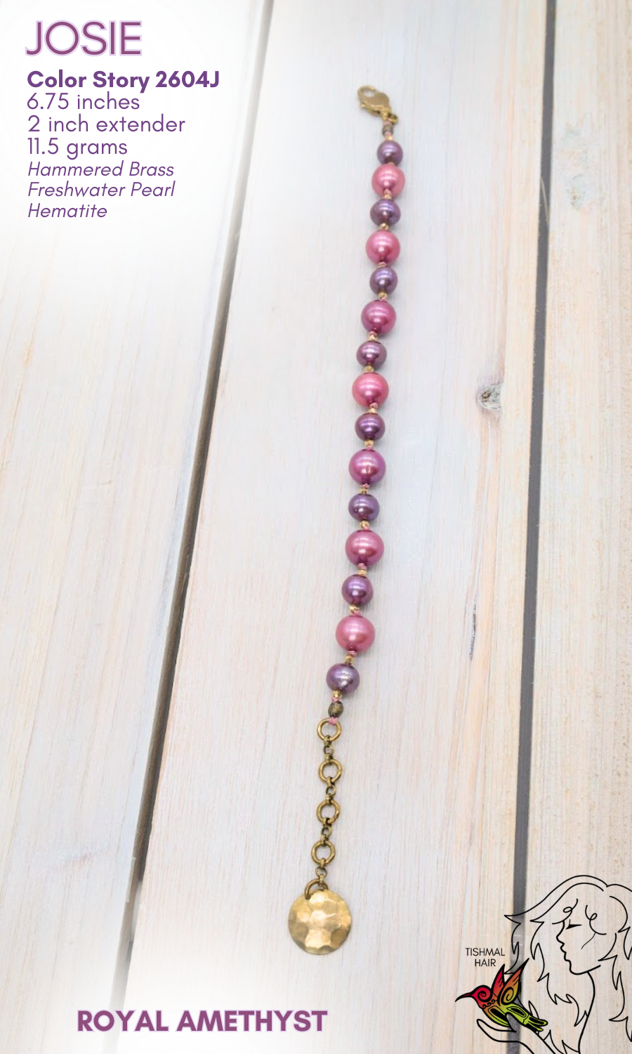 Royal Amethyst Josie Bracelet 2604J