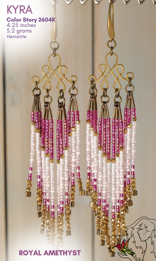 Royal Amethyst Kyra Earrings 2604K