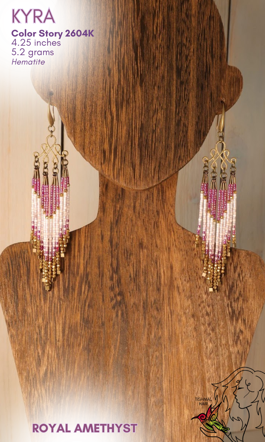 Royal Amethyst Kyra Earrings 2604K