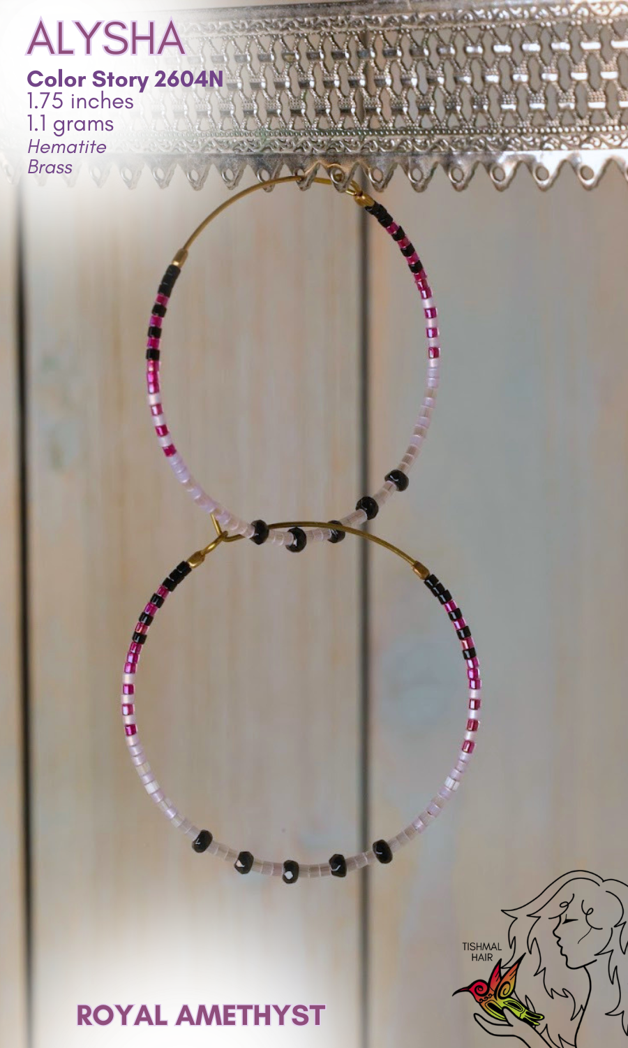Royal Amethyst Alysha Earrings 2604N