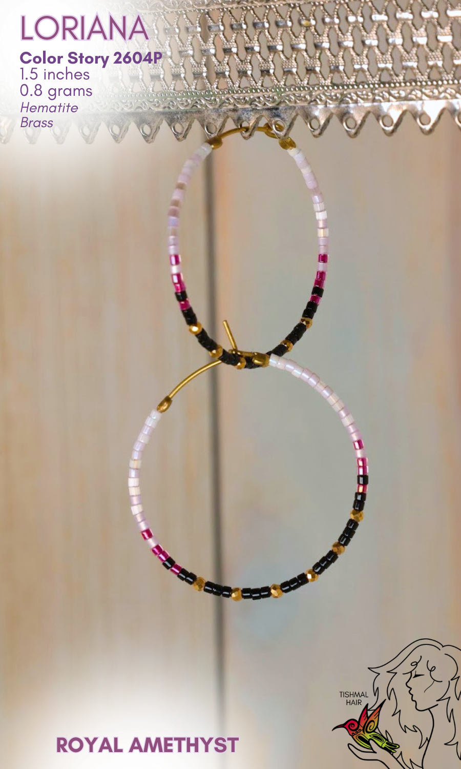 Royal Amethyst Loriana Earrings 2604P