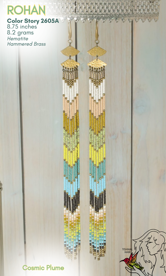 Cosmic Plume Rohan Earrings 2605A