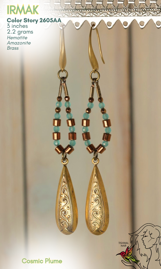 Cosmic Plume Irmak Earrings 2605AA