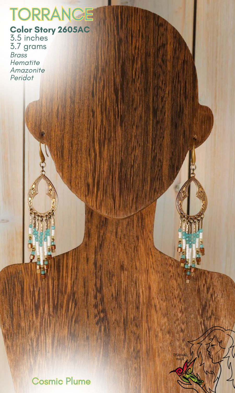 Cosmic Plume Torrance Earrings 2605AC