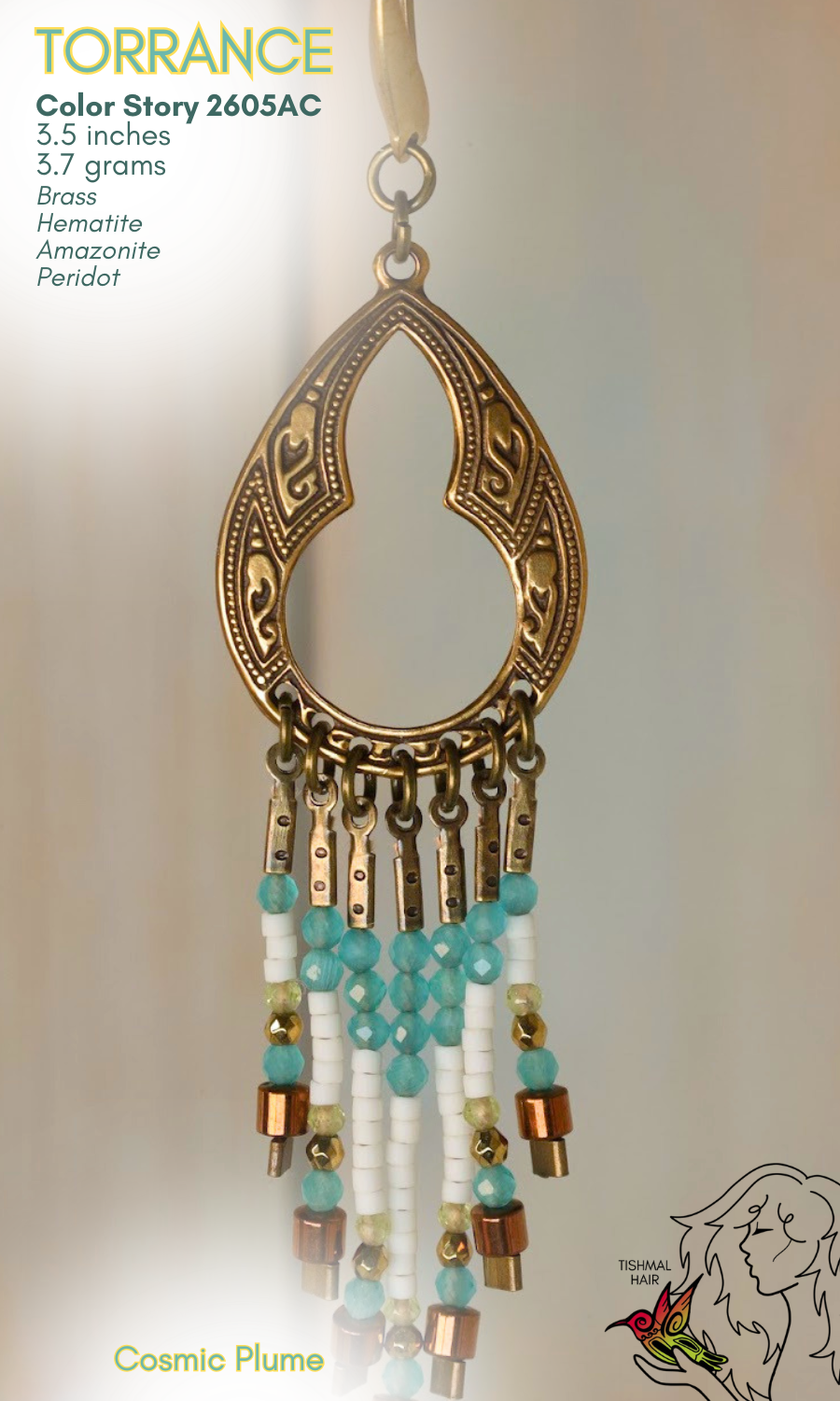 Cosmic Plume Torrance Earrings 2605AC