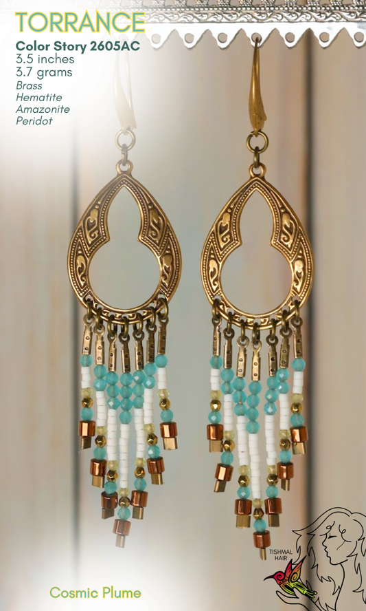 Cosmic Plume Torrance Earrings 2605AC