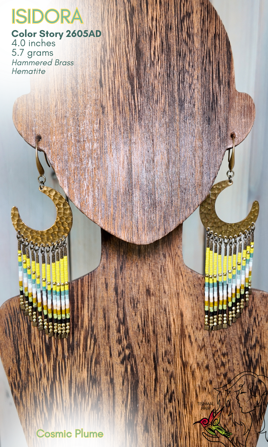 Cosmic Plume Isidora Earrings 2605AD