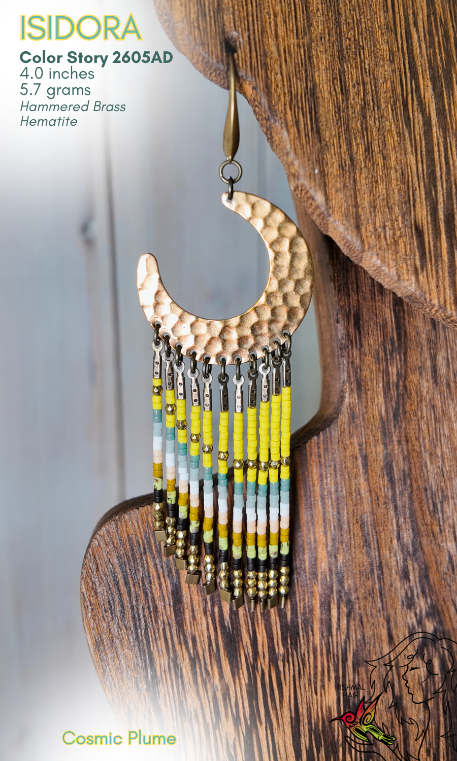 Cosmic Plume Isidora Earrings 2605AD