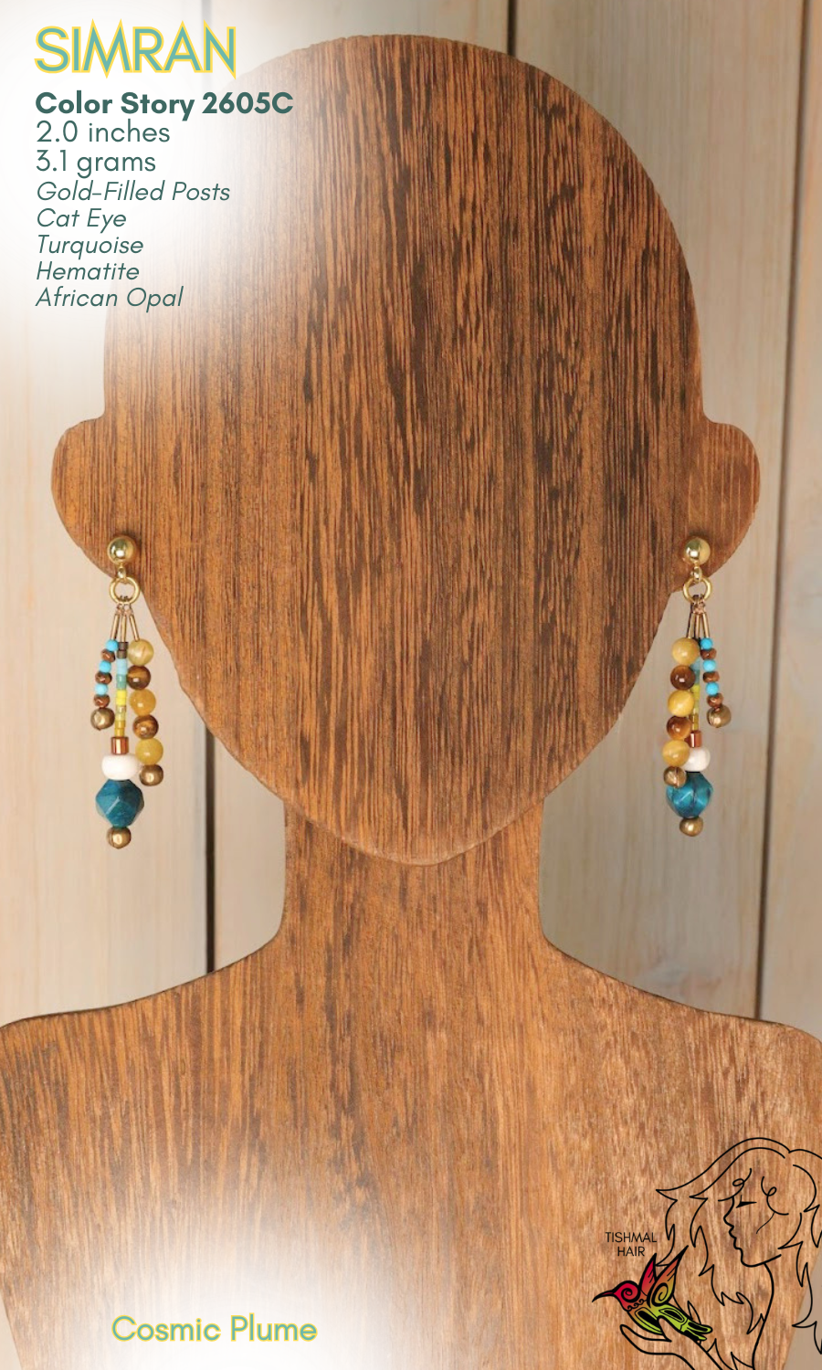 Cosmic Plume Simran Earrings 2605C