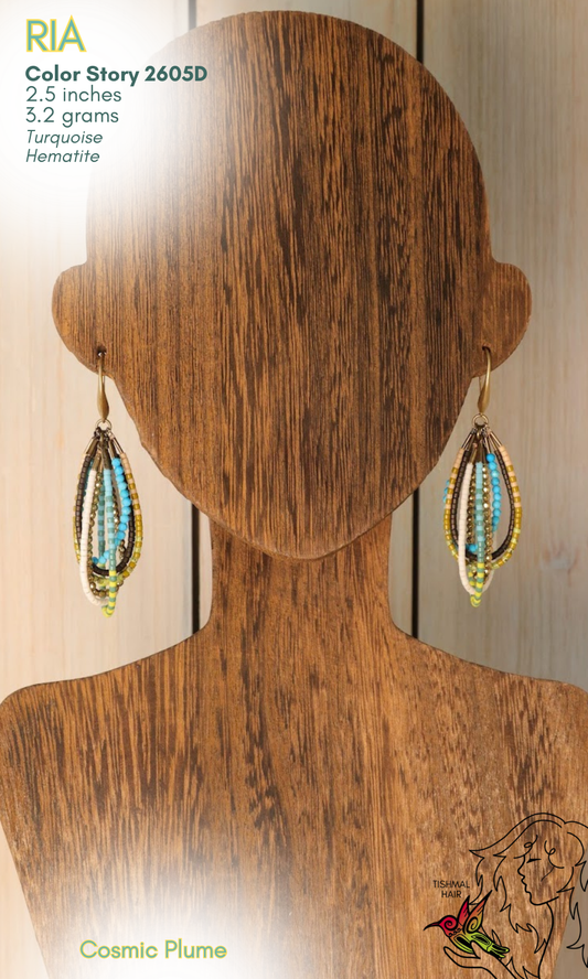 Cosmic Plume Ria Earrings 2605D