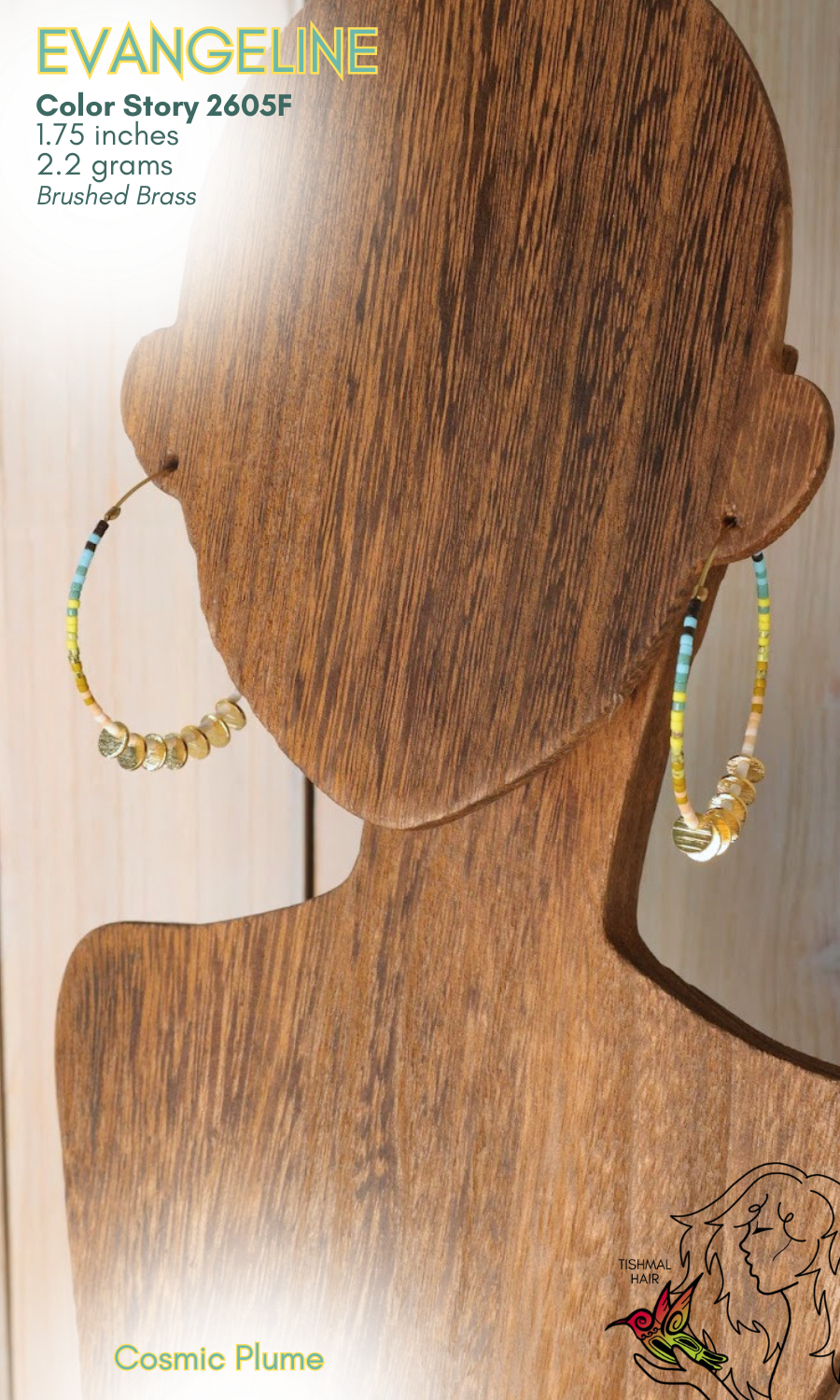 Cosmic Plume Evangeline Earrings 2605F