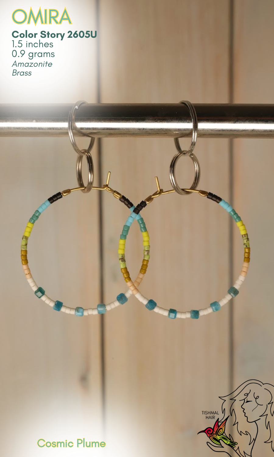 Cosmic Plume Omira Earrings 2605U