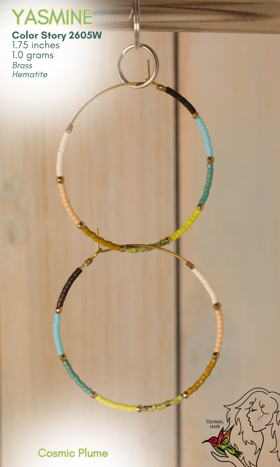 Cosmic Plume Yasmine Earrings 2605W
