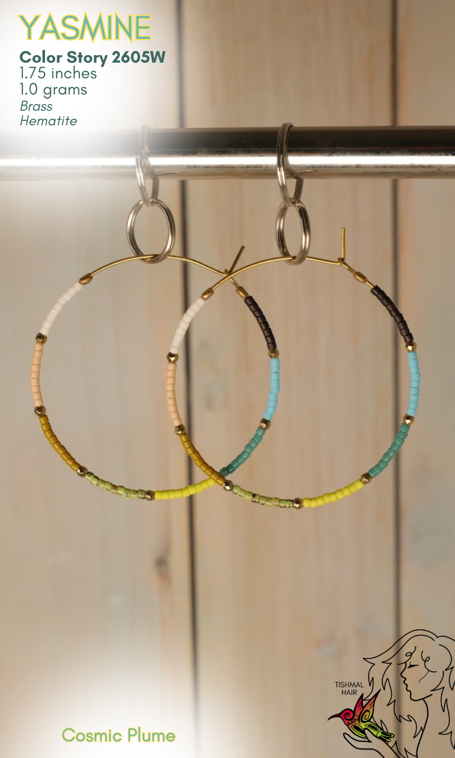 Cosmic Plume Yasmine Earrings 2605W