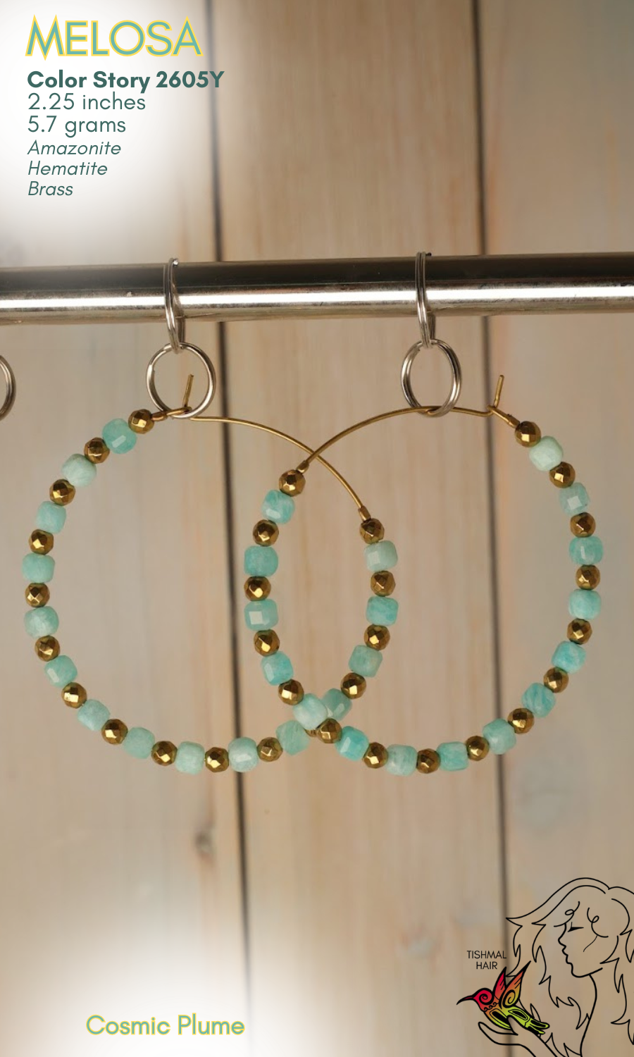 Cosmic Plume Melosa Earrings 2605Y