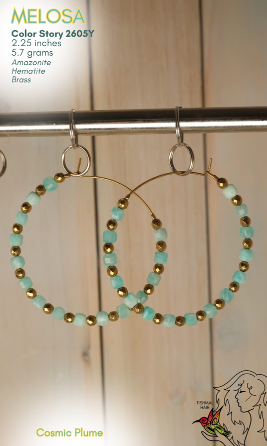 Cosmic Plume Melosa Earrings 2605Y