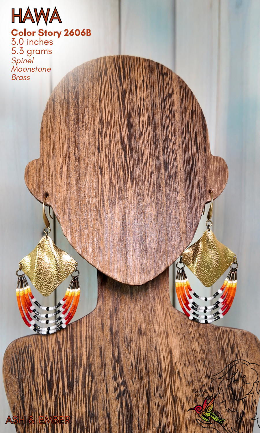 Ash & Ember Hawa Earrings 2606B