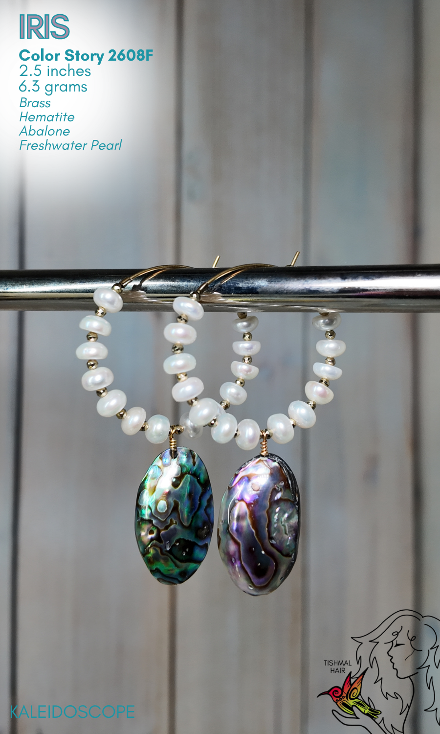 Kaleidoscope Iris Hoops 2608F
