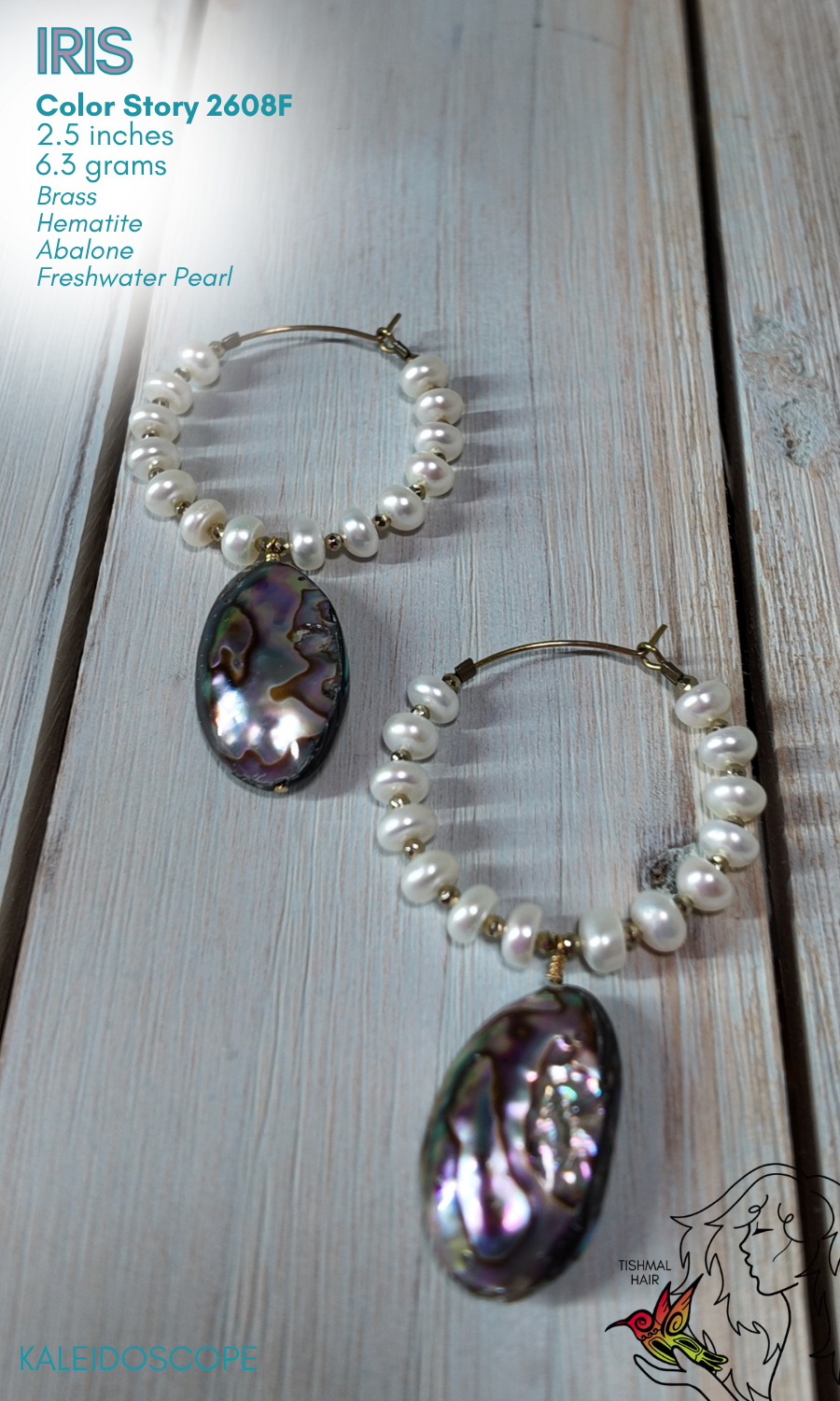 Kaleidoscope Iris Hoops 2608F