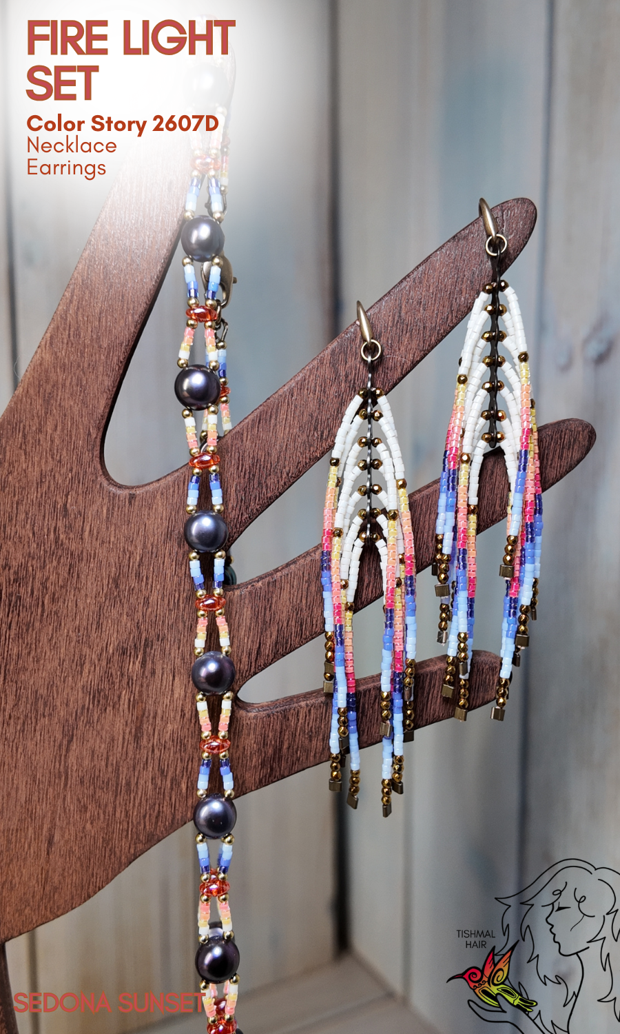 Sedona Sunset Fire Light Set 2607D