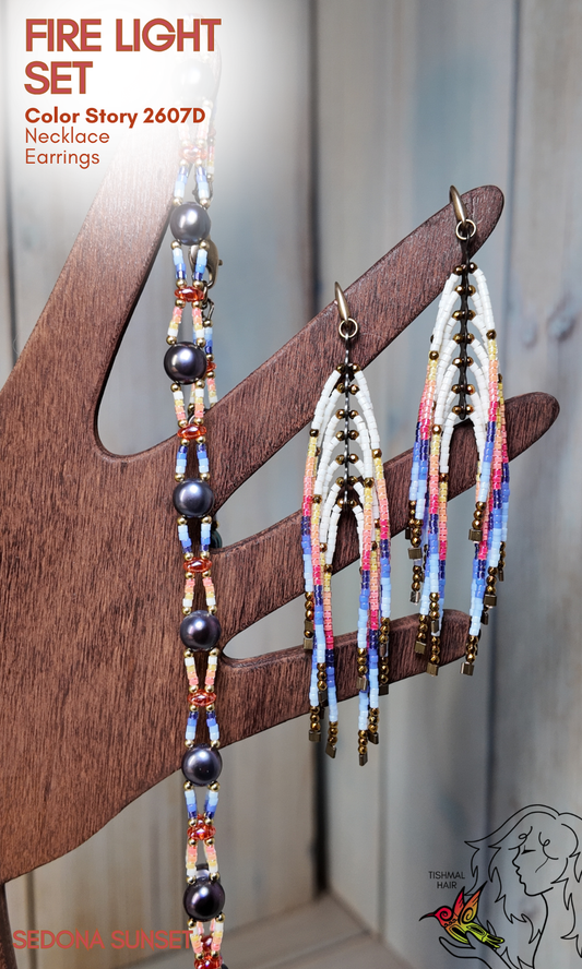 Sedona Sunset Fire Light Set 2607D